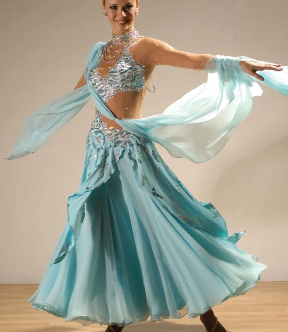 Платье стандарт для бальных танцев 2020