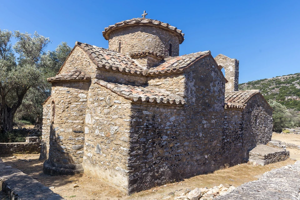 Фоделе.византийская церковь панагии