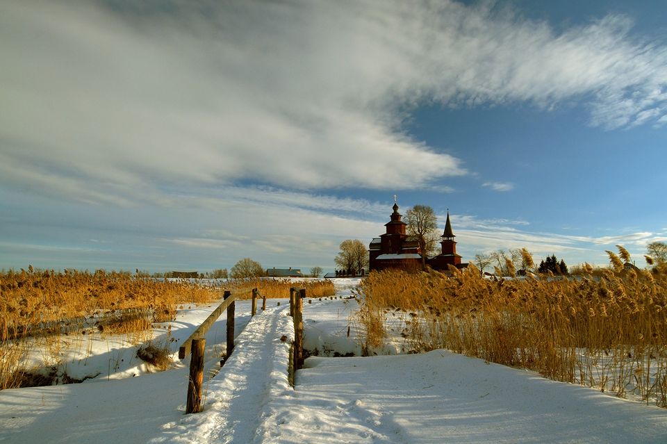 Зимняя дорога к храму