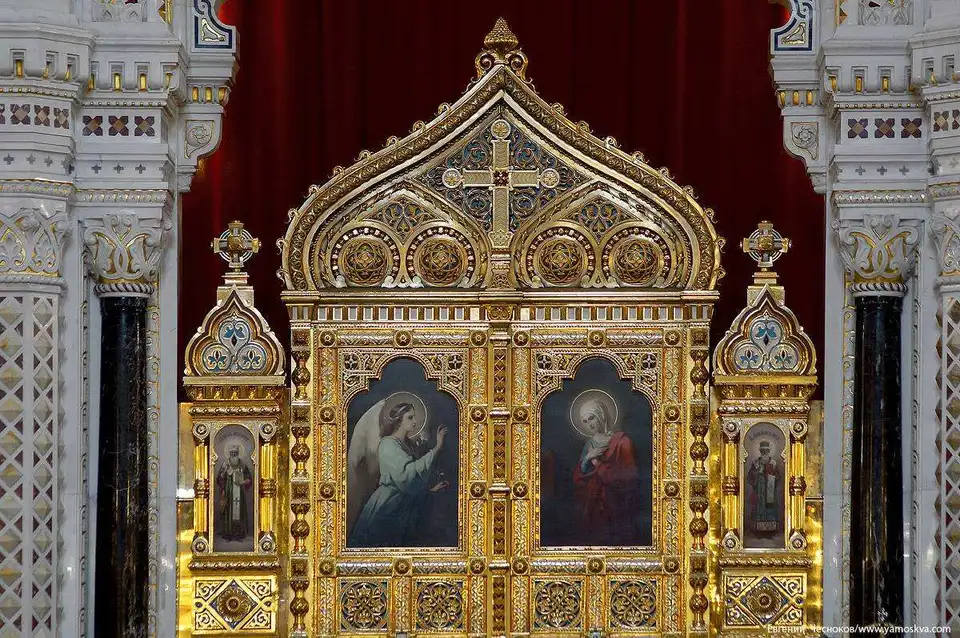 Иконостас храма христа спасителя в москве