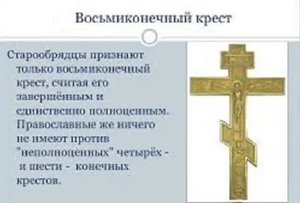 Православный восьмиконечный крест символика