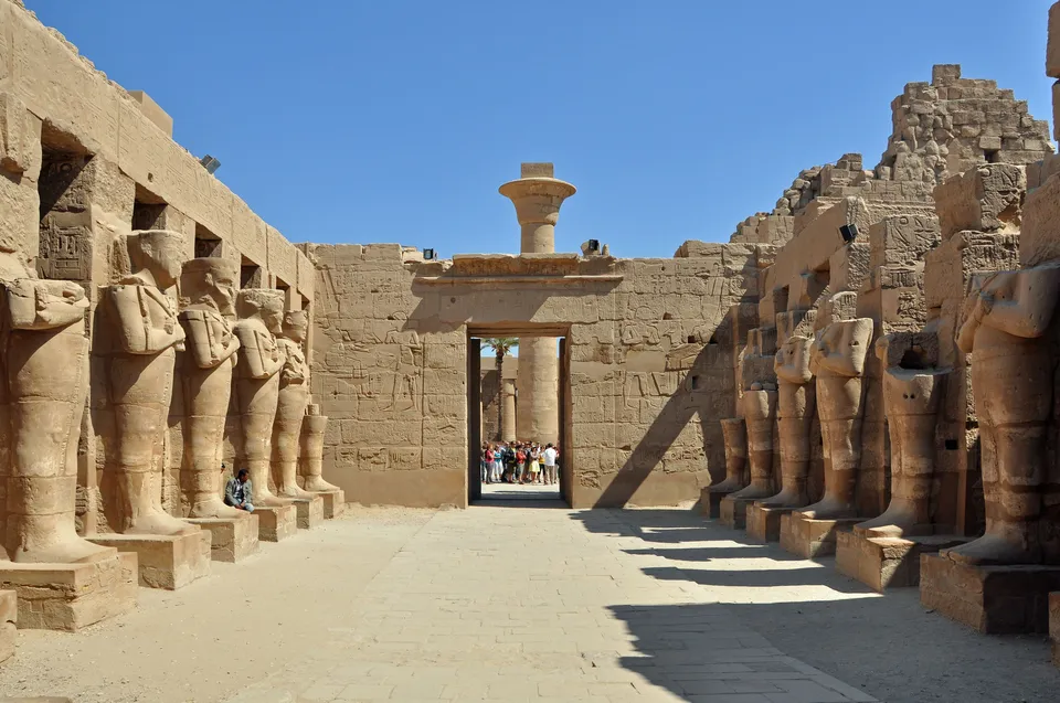 Храм египет цветок