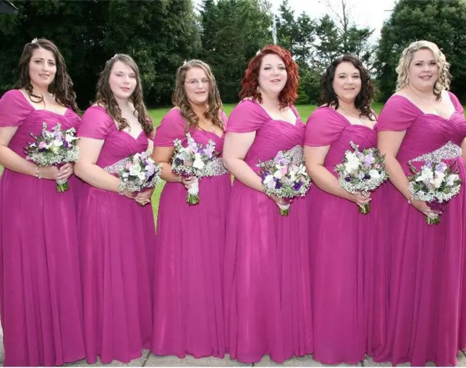 Подружки невесты платья 2021 цвет фуксии