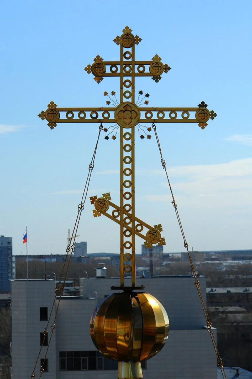 крест на храме христа спасителя