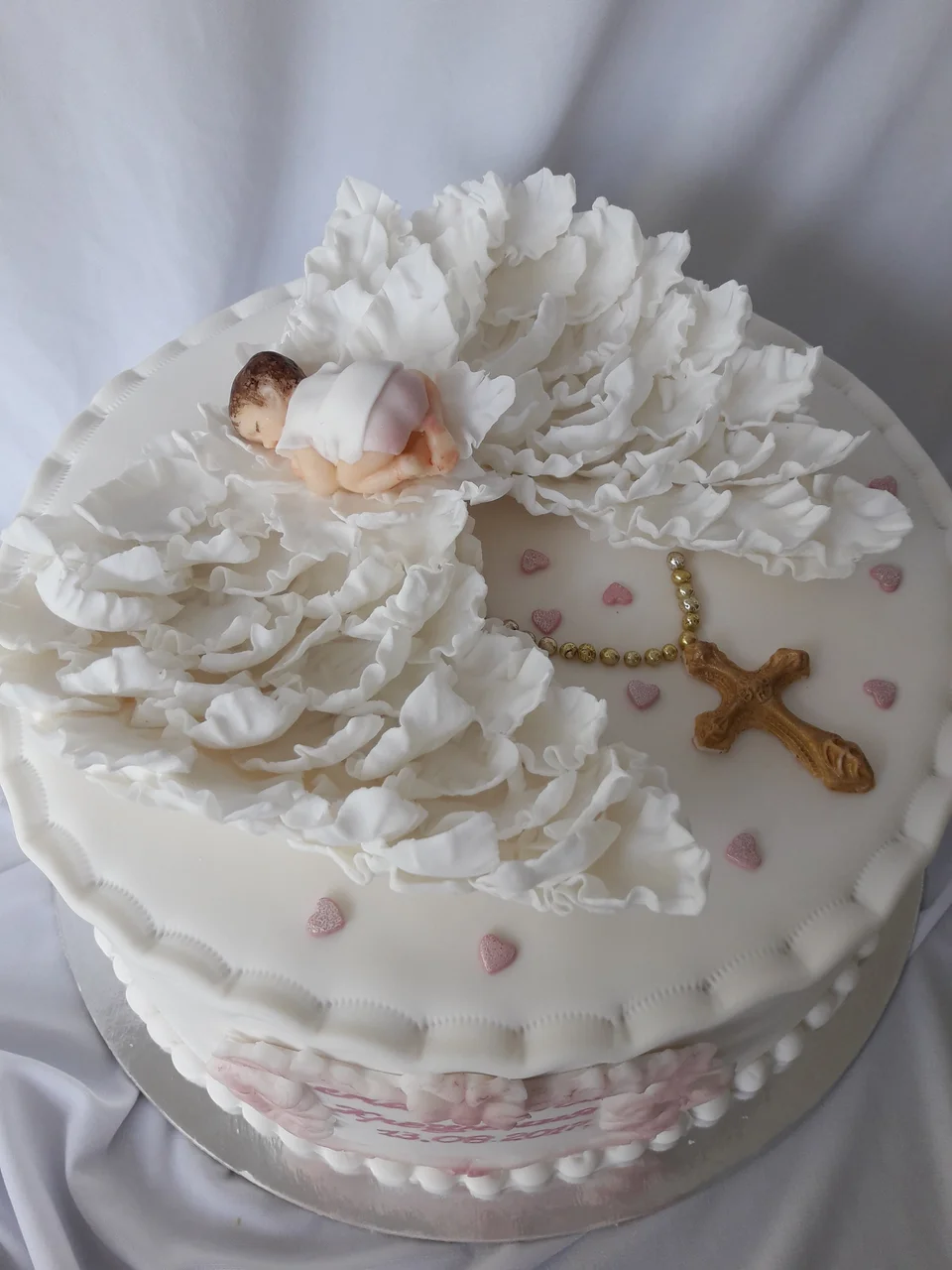 Торт на крещение девочки