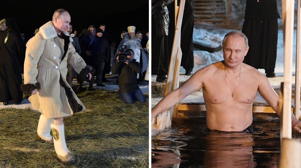Путин крещение