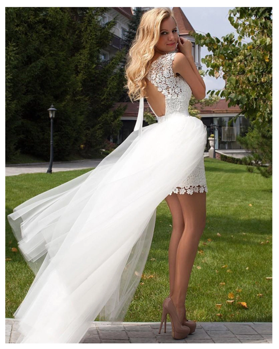 Свадебное мини платье
