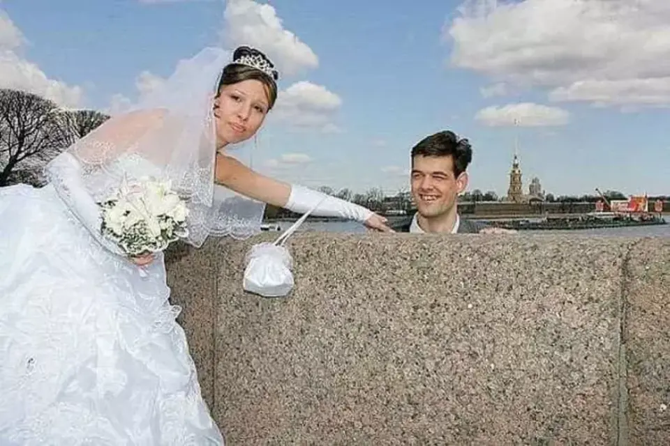 Ужасная свадебная фотосессия