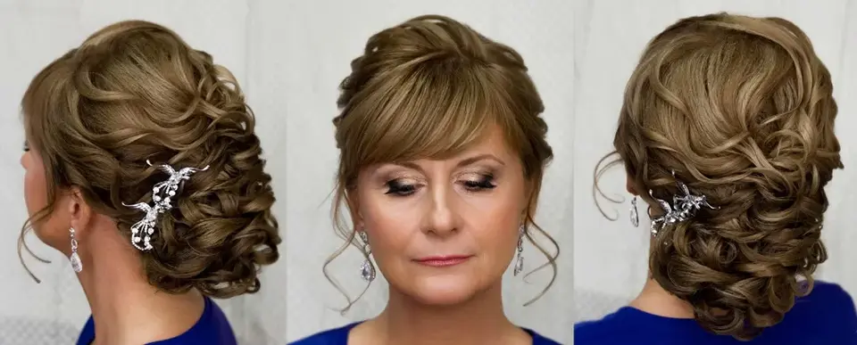 Прическа на свадьбу на средние волосы