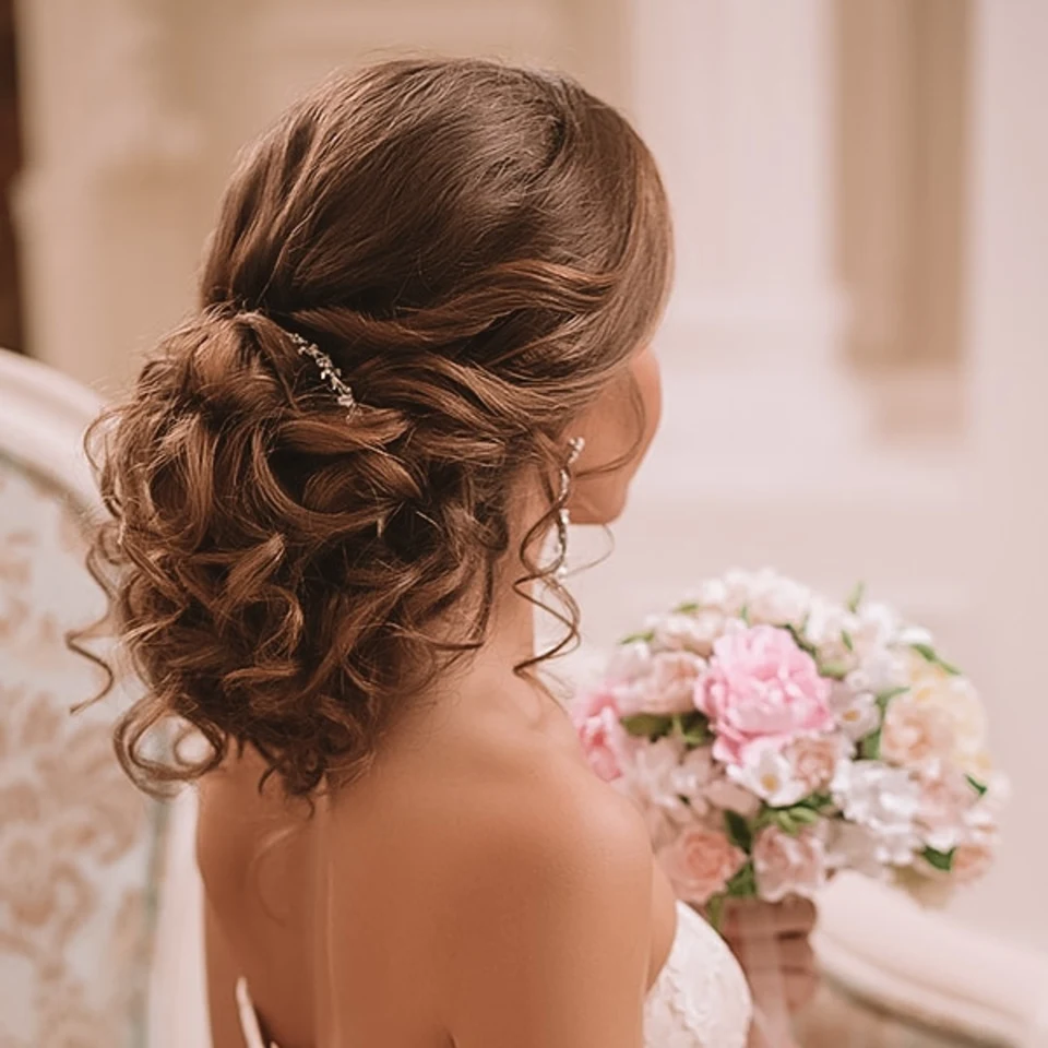 Свадебная прическа собранные волосы