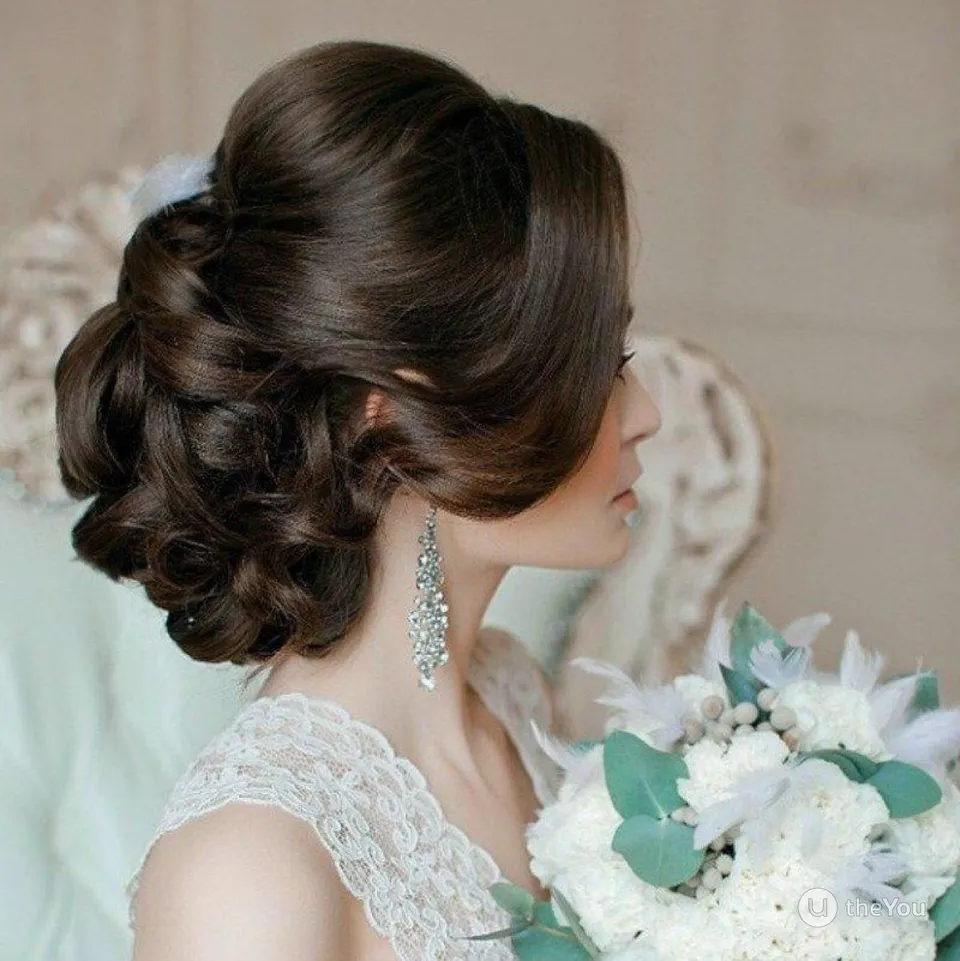 Причёски для свадьбы на средние волосы