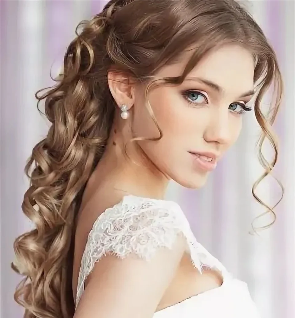 Прическа для невесты на длинные волосы