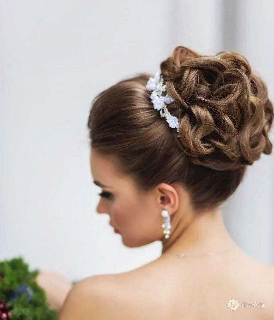 Причёски собранные волосы на свадьбу