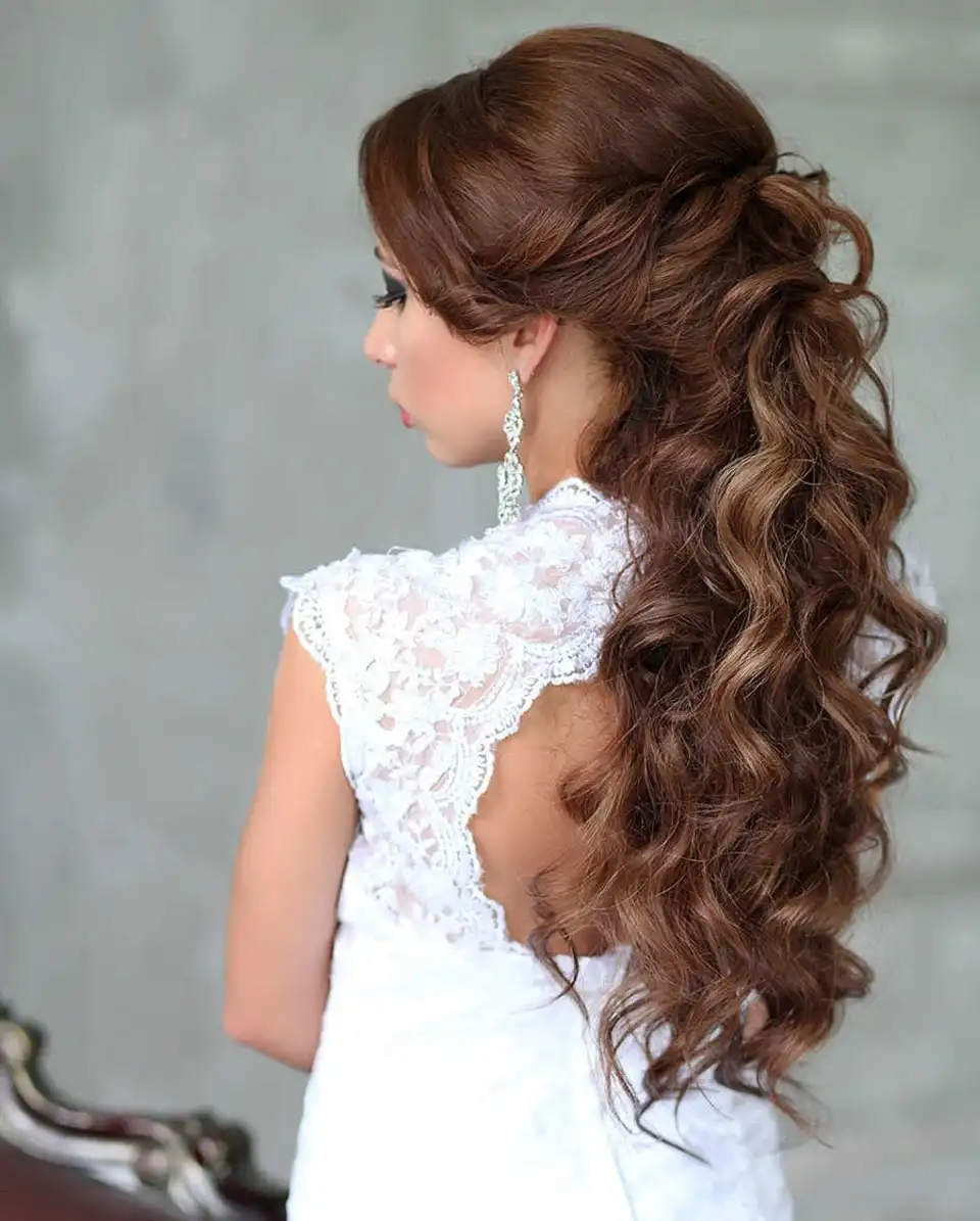 Свадебная прическа коса