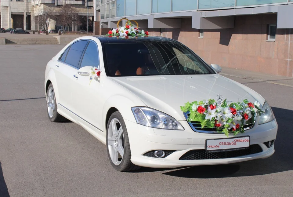 Mercedes s600 на свадьбу белый
