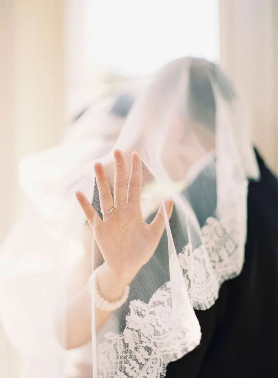 свадебные фото девушек без лица