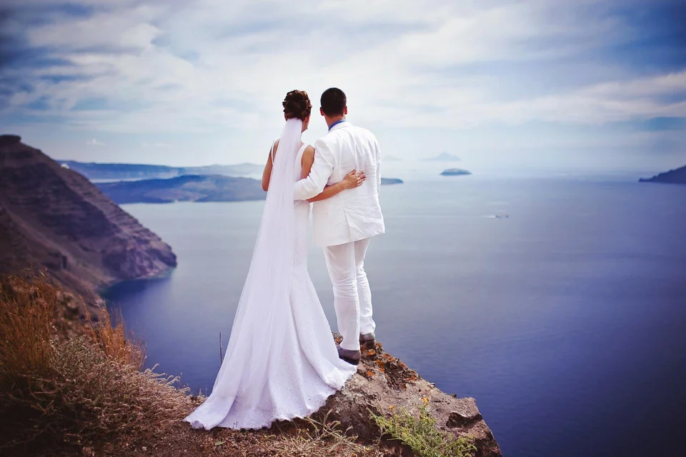 Свадьба в греции на скале