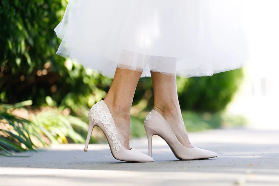 Белые туфли свадебные