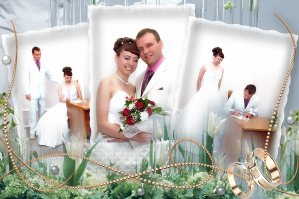 Фотошоп свадьба