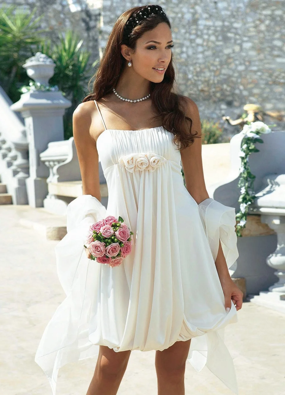 Простые свадебные платья короткие