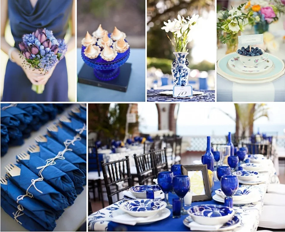 Свадьба в синем стиле