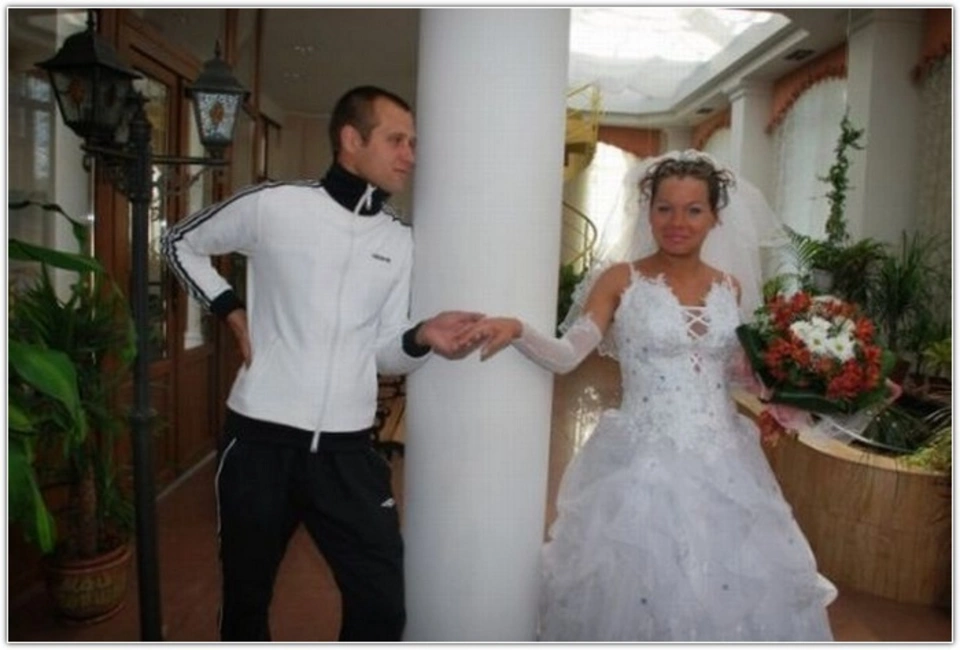 Свадьба в адидасе жених и невеста