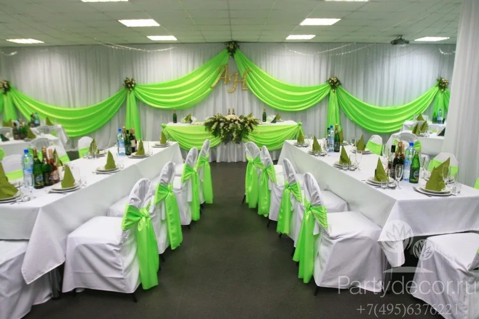 Свадьба в зеленом цвете оформление