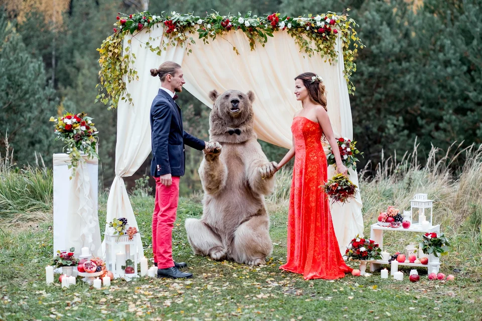 Необычные свадебные фотосессии