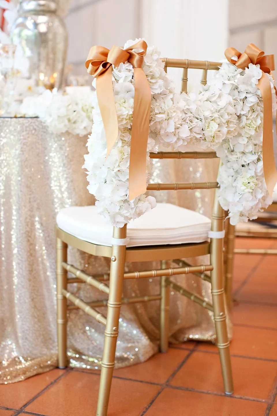 Украшение стульев на свадьбу