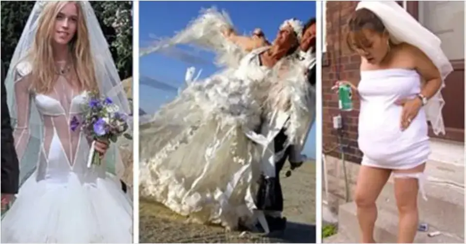 Страшные свадебные платья