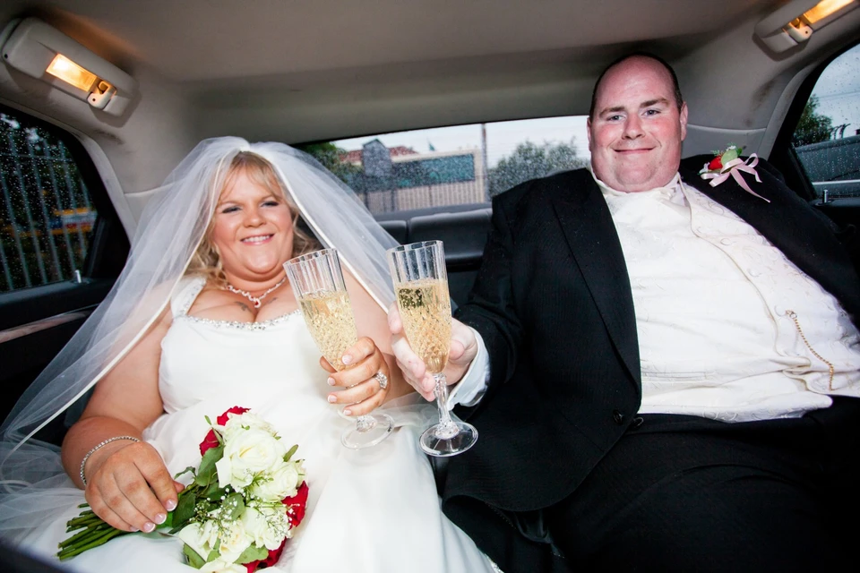 Толстая невеста и худой жених