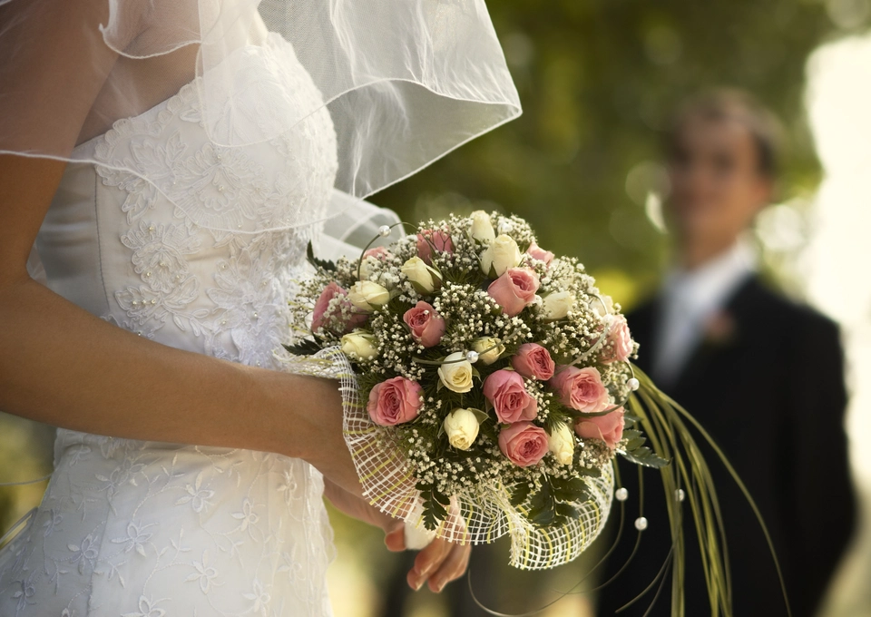 Букет свадебный из роз