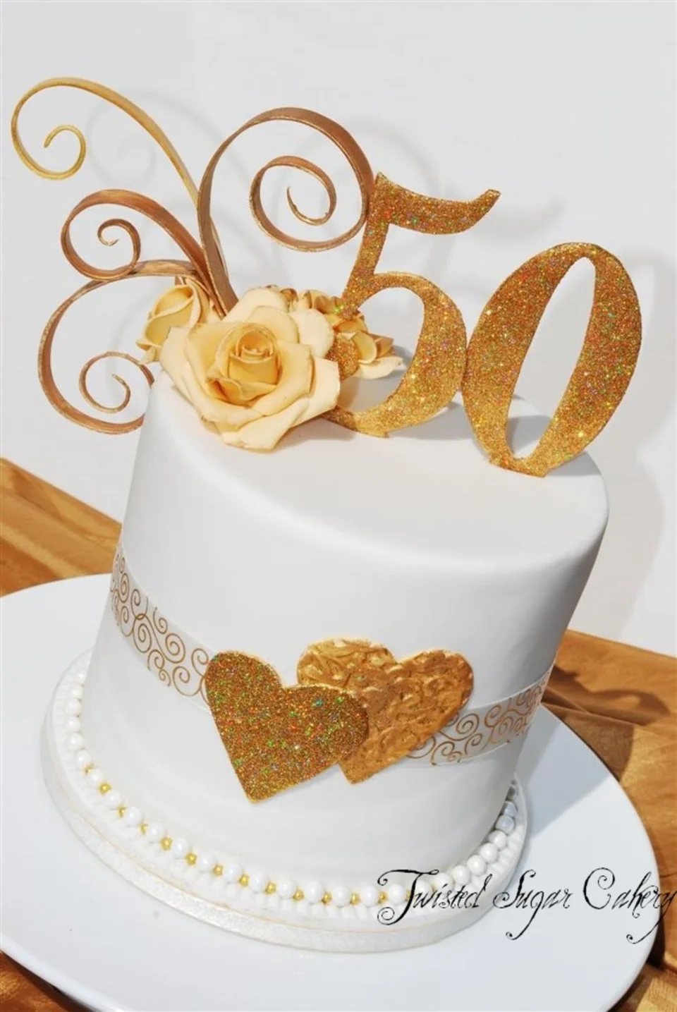 Торт 50 лет свадьбы золотая свадьба