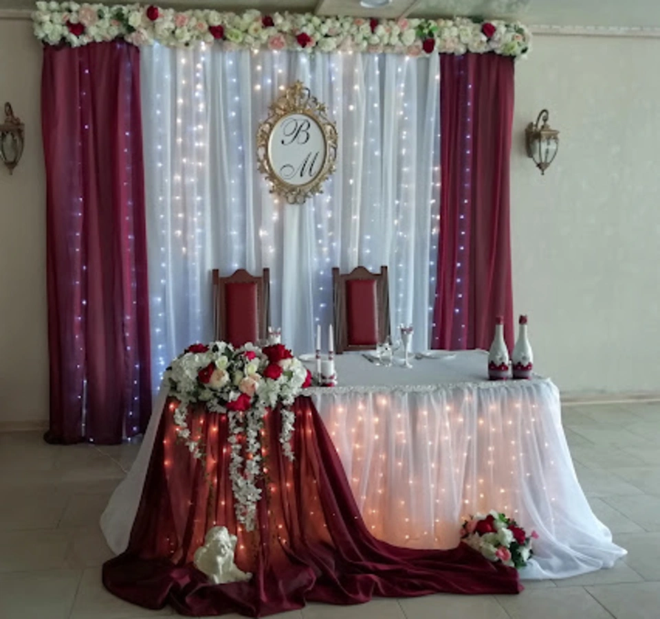 Украшение зала для свадьбы новохоперск