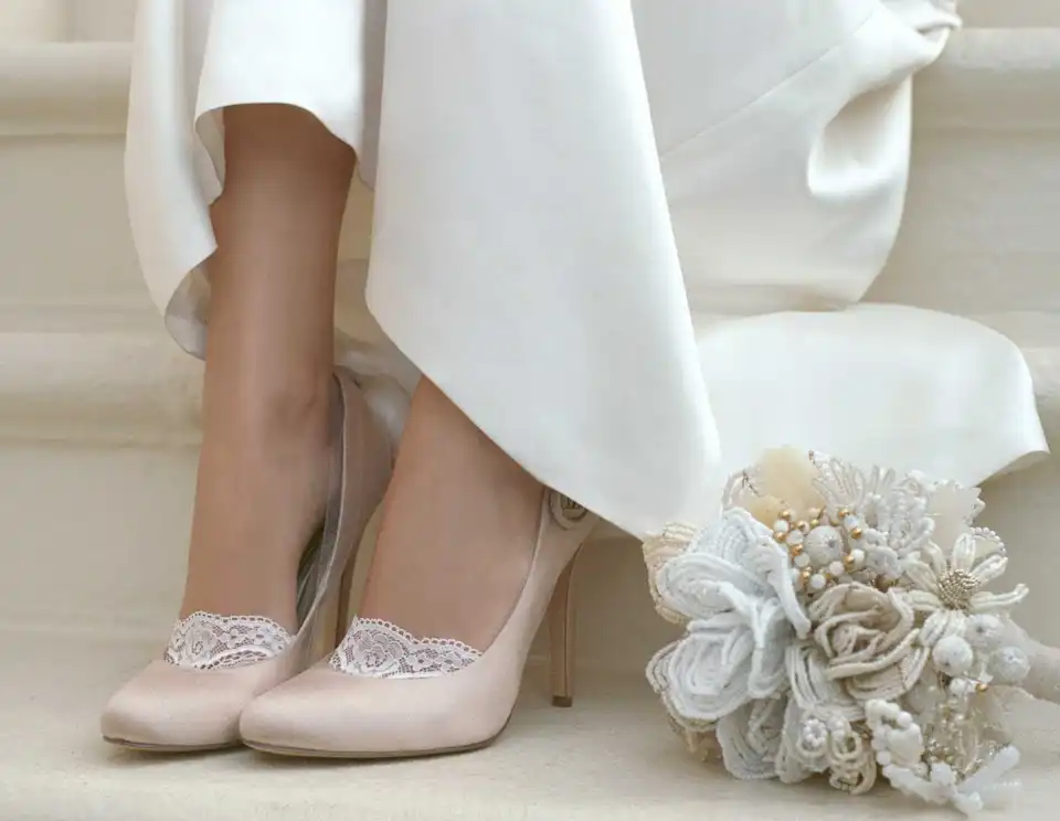 Туфли белые свадебные