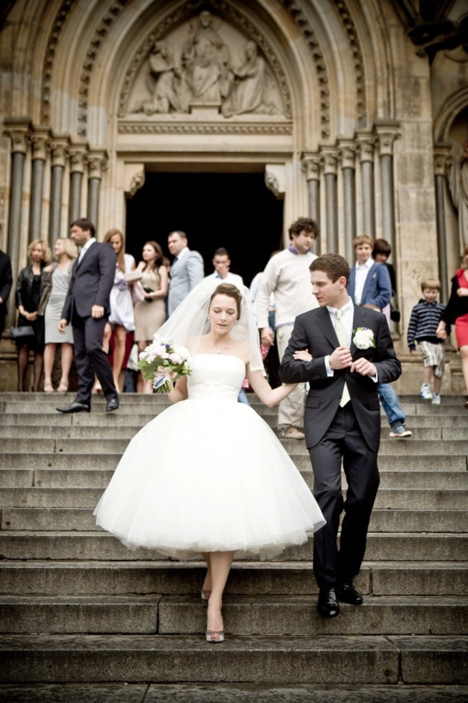 Свадебная фотосессия в коротком платье