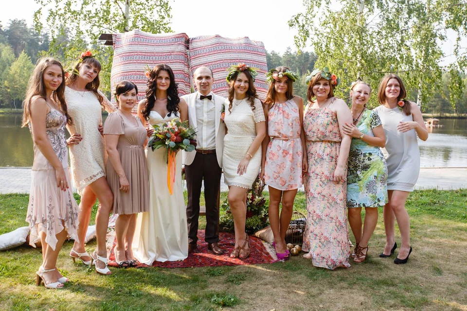 Рустик стиль свадьба одежда гостей женщин