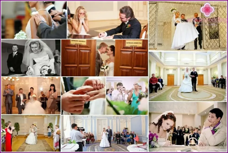 Позы для свадебной фотосессии в загсе