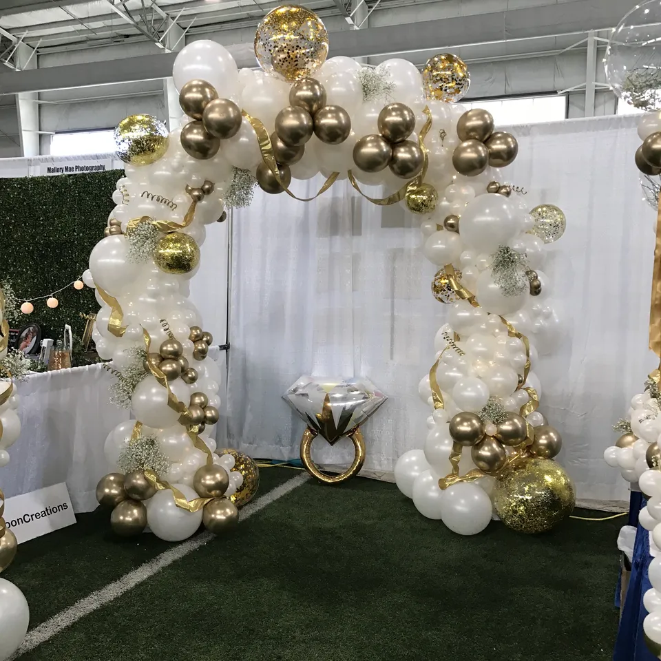 Украшение шарами на свадьбу