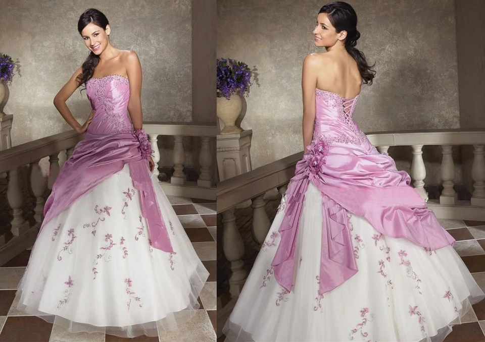 Фиолетовые свадебные платья