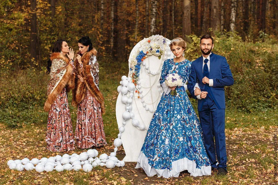 Свадьба в русско народном стиле