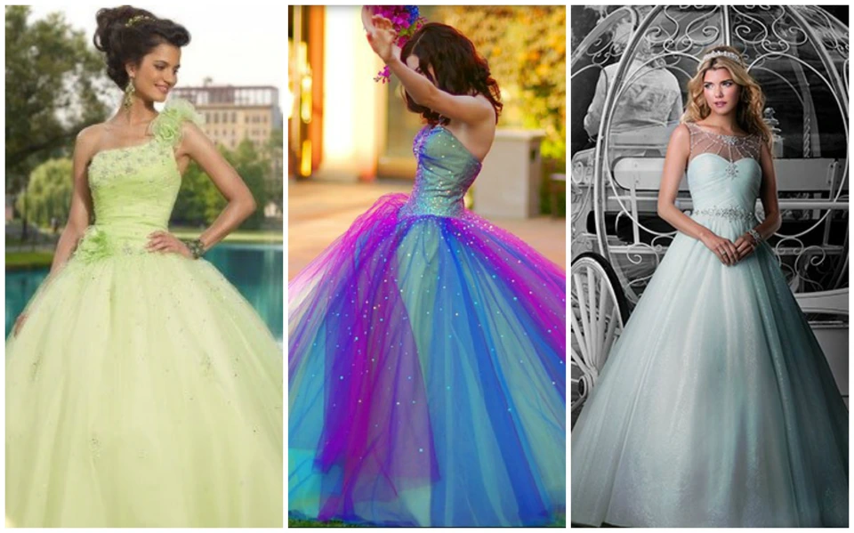 Платья на свадьбу с меняющимся цветом