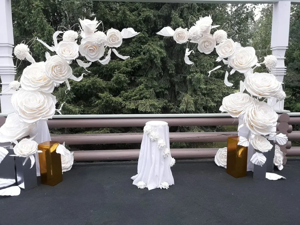 Свадебный декор из изолона