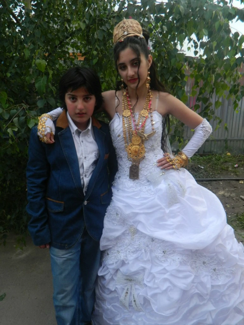 Цыганское свадебное платье