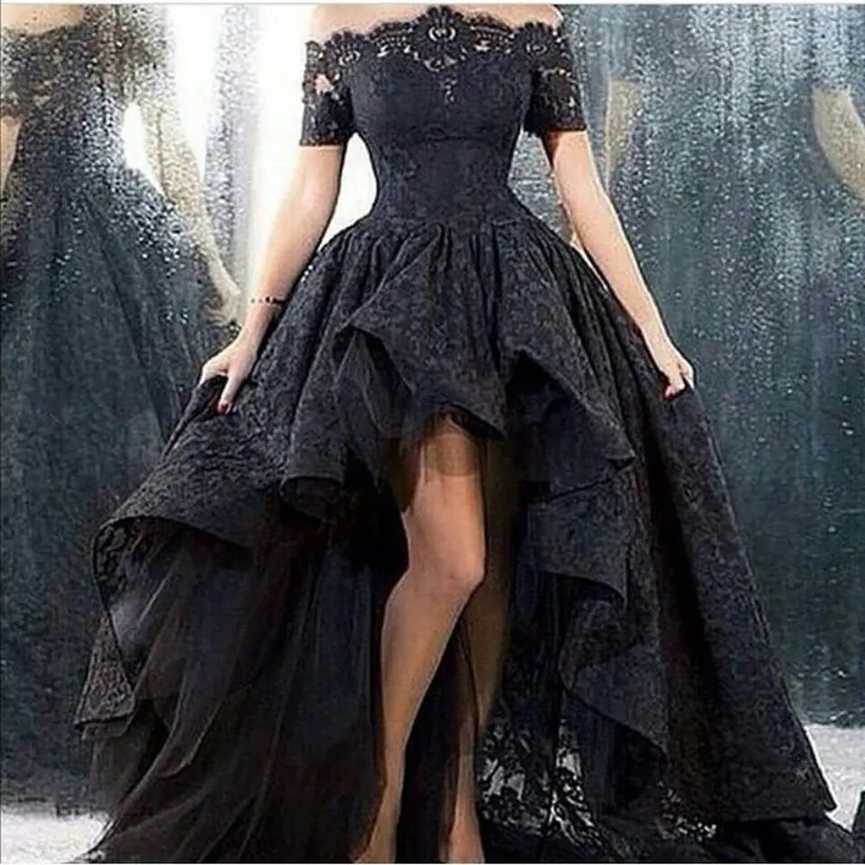 Черное вечернее платье