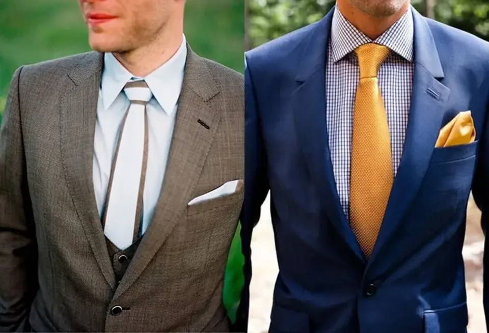Сочетание галстука и костюма