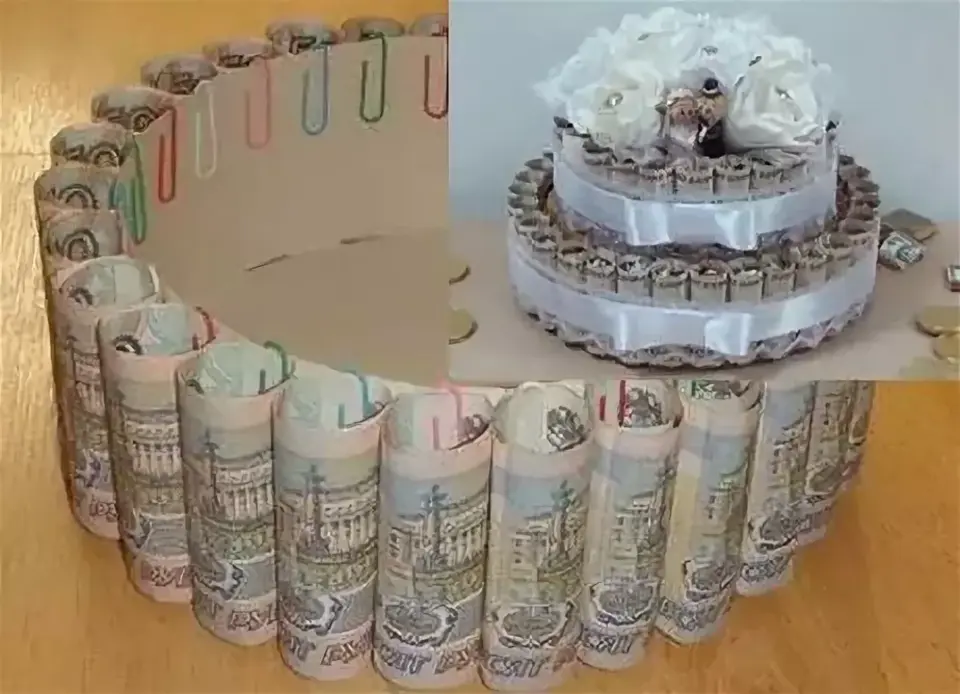 Подарок из денег на свадьбу