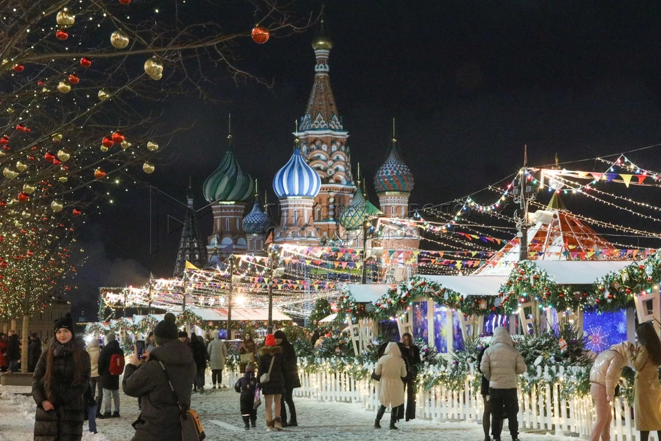 Москва в новогодние праздники