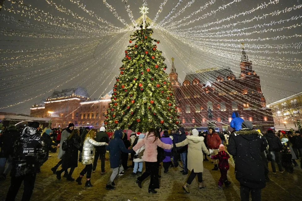 Красная площадь москва новый год