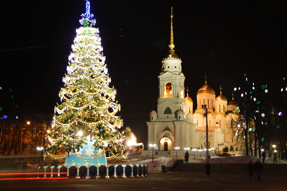 Соборная площадь владимир новогодняя ночь